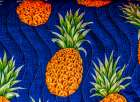 Colorful Polynesian textile, Waikiki, Honolulu, Oahu, Hawaii. Art Print